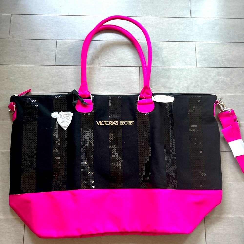 Victoria Secret oversized tote bag.